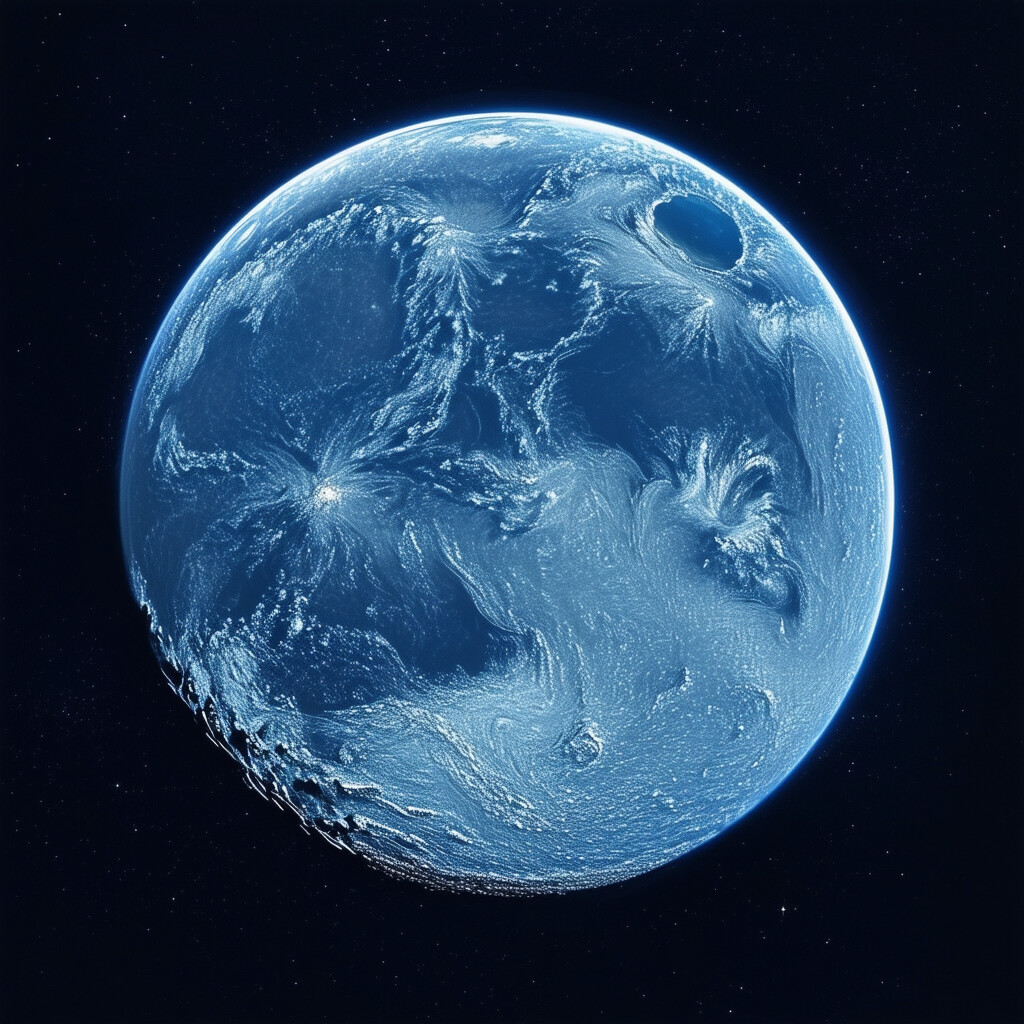 una inspiradora reinterpretación del atemporal retrato «Pale Blue Dot», caracterizada por una claridad sin precedentes, matices dinámicos y una perspectiva fresca y moderna