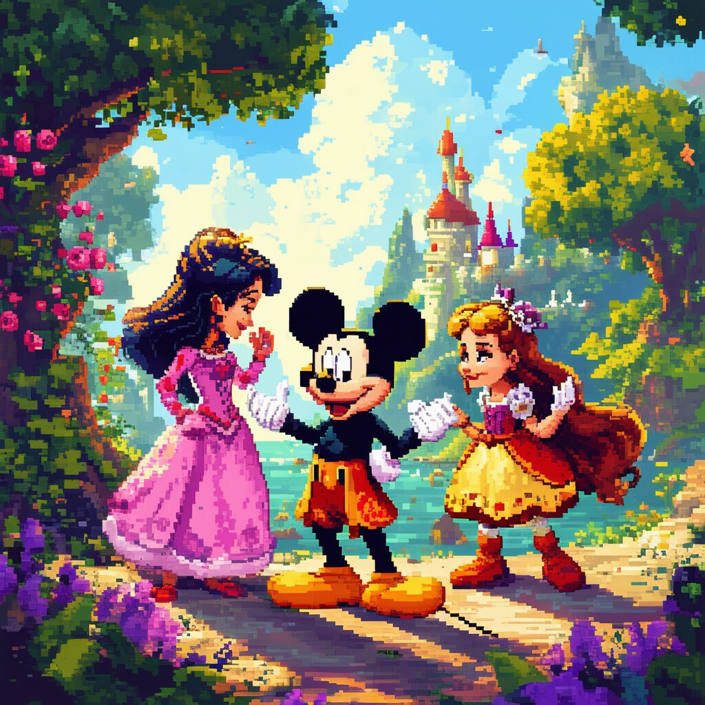 Disney pixel rpg mobile