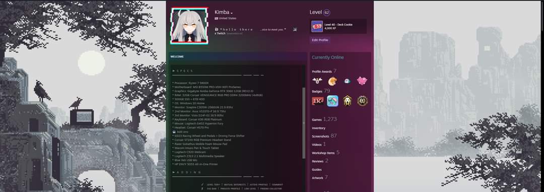 perfil Steam peraonalizado