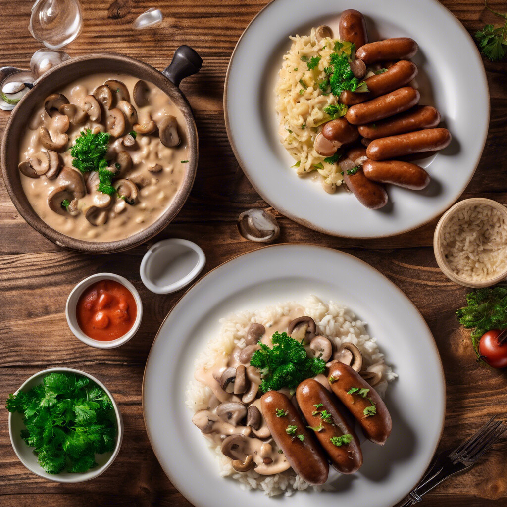 Strogonoff de salsicha